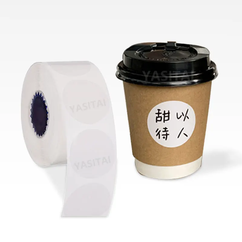 Adhesive Labels Printing Round Clear Label Private Custom Logo Stickers Transparent Sticker