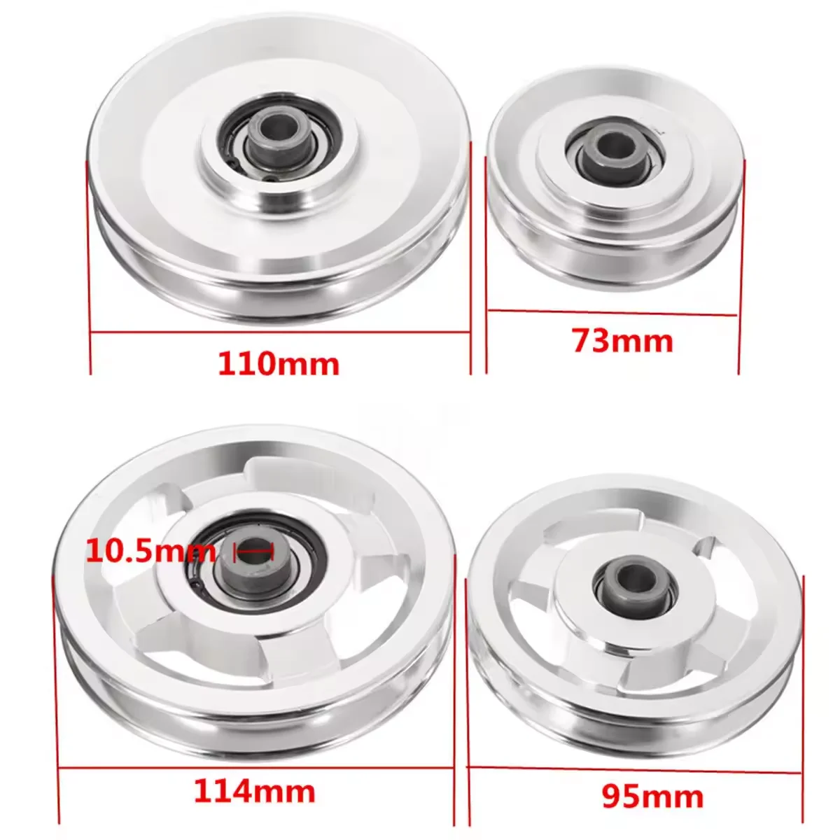 90mm 95mm with Holes Hollow Pulley System Gym for Cable Wire Rope