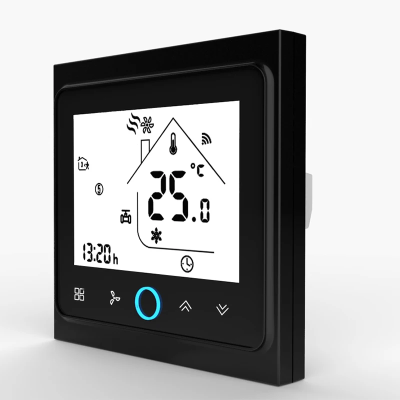 7 еженедельных программных ЖК-дисплеев цифровой Wi-Fi умный HVAC 0-10 В контроллер клапана вентилятора FCU AC комнатный
