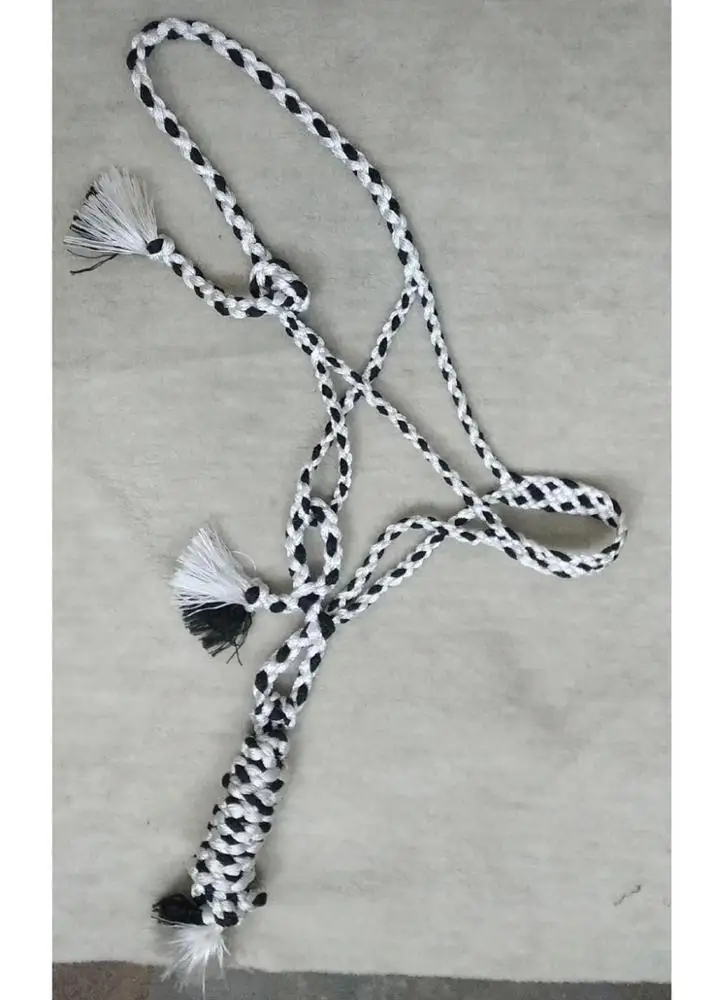 Mule Tape Braided Rope Halter with 3 meter lead - Rope Halter - Lead rope