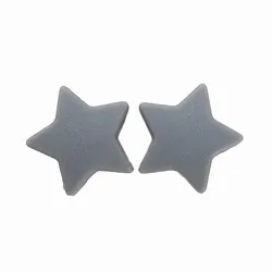 wholesale Custom Bpa Free Food Grade Baby teether Soft star Silicone Bead 15mm