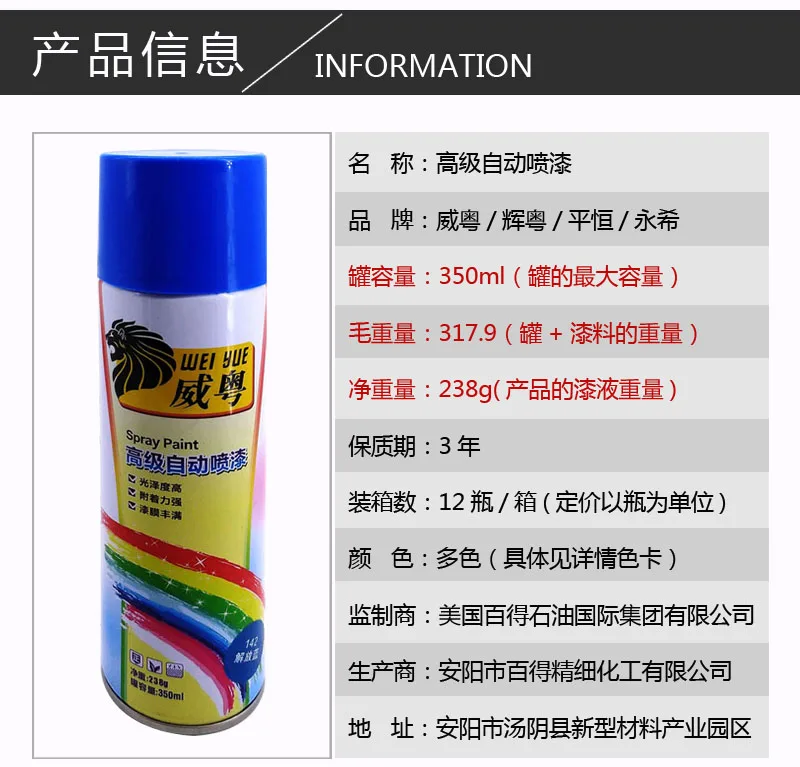 
All Purpose Aerosol Spray Paint for Hardwares and Construction Building Chemical Use 