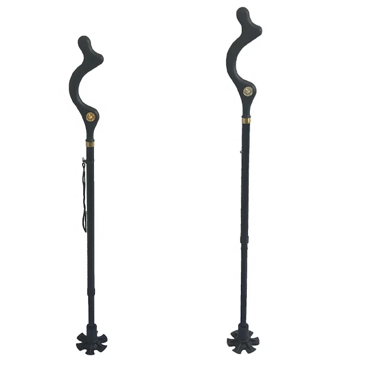 Aluminum Alloy Walking Cane Crutches For The Elderly Outdoor Retractable Walking Stick