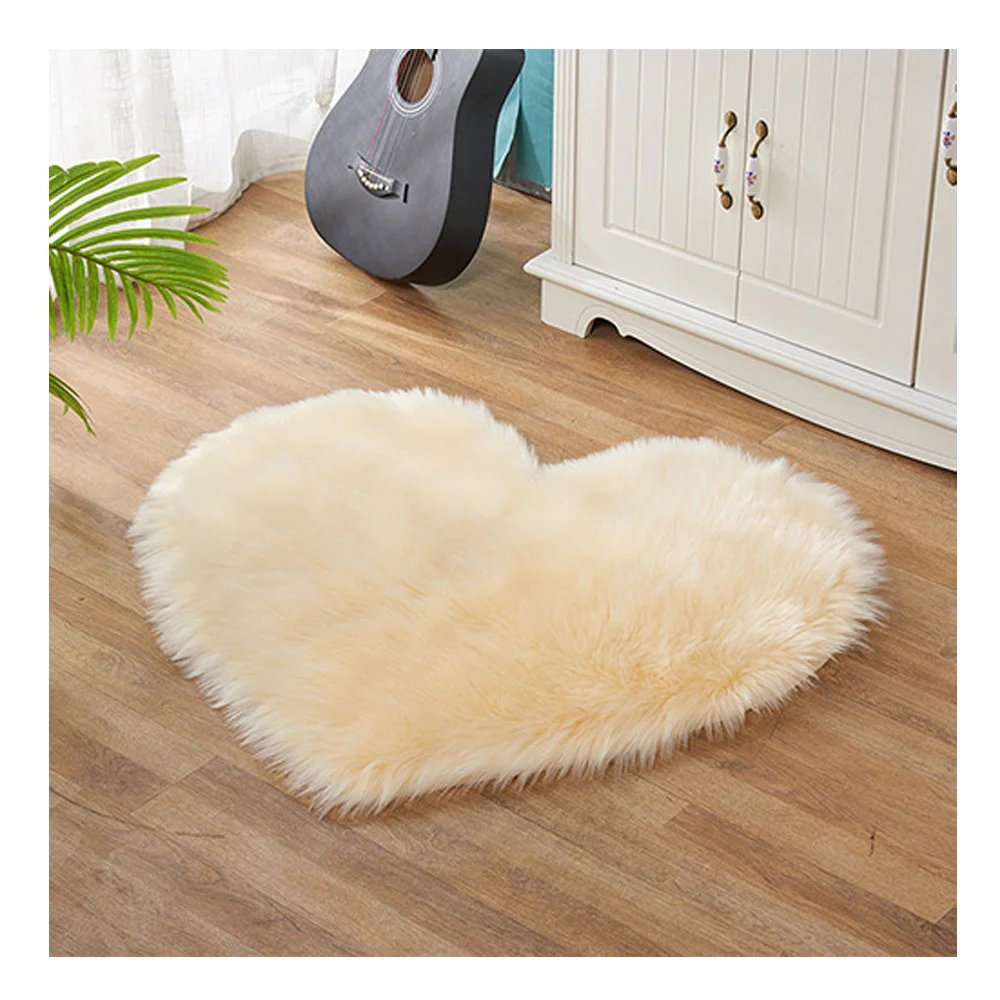 crawling baby carpet play mat kids playmat Heart shaped soft and comfortable plush carpet for living room and bedroom