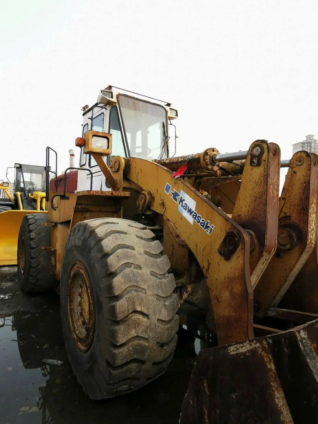 used Kawasaki 90Z-3 wheel loader,cheap Kawasaki 70Z 80Z 90Z used wheel loader for sale