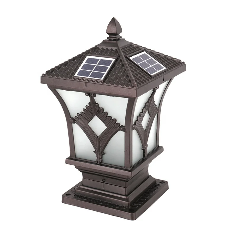 
Wholesale high quality waterproof Square Fancy main gate pillar light 