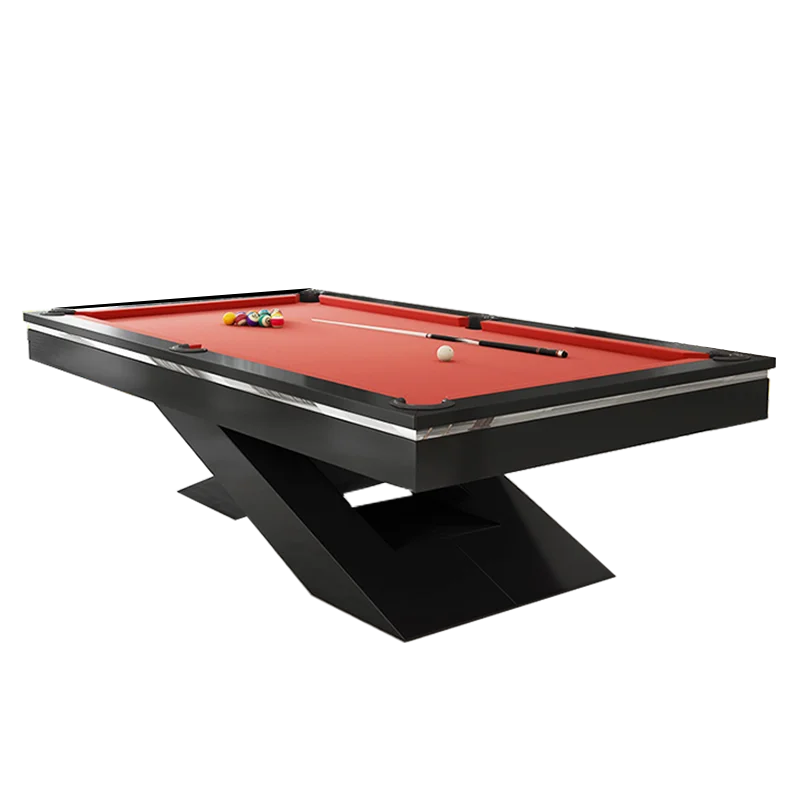 High end design customize billiard table modern snooker pool table with X shape legs