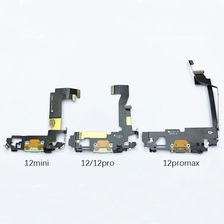 Mobile phone USB Charging Port Parts Audio Dock Connector Flex For iphone 6 6S 7 8 Plus X XR XS Max 11 12 Pro Max