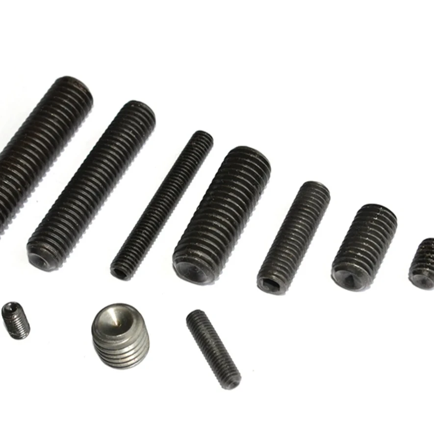 DIN 916 CUP POINT SET SCREW COARSE THERMAL BLACK OXIDE