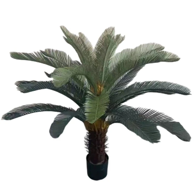 Real Touch High Simulated Bonsai Artificial Sago Cycas Tree Cycad Plant Green Plants for Decorations with Competitive Price