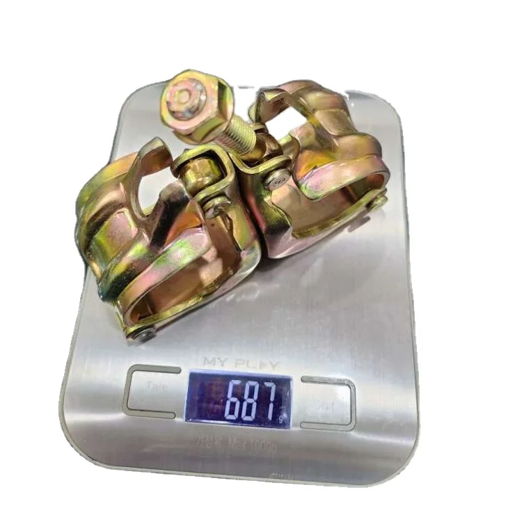 High Load Capacity EN74 Scaffolding Pipe coupling Electroplated Scaffold Fixed Clamp Scaffolding Swivel  Clamp