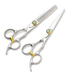 Amazon hot sale  Professional Barber Scissors Thinning Hairdressing Scissors Hair Cutting Tools For Salon