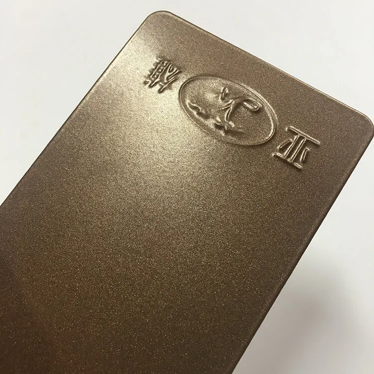 Bonding Metallic Brown Epoxy Polyester Powder Coating