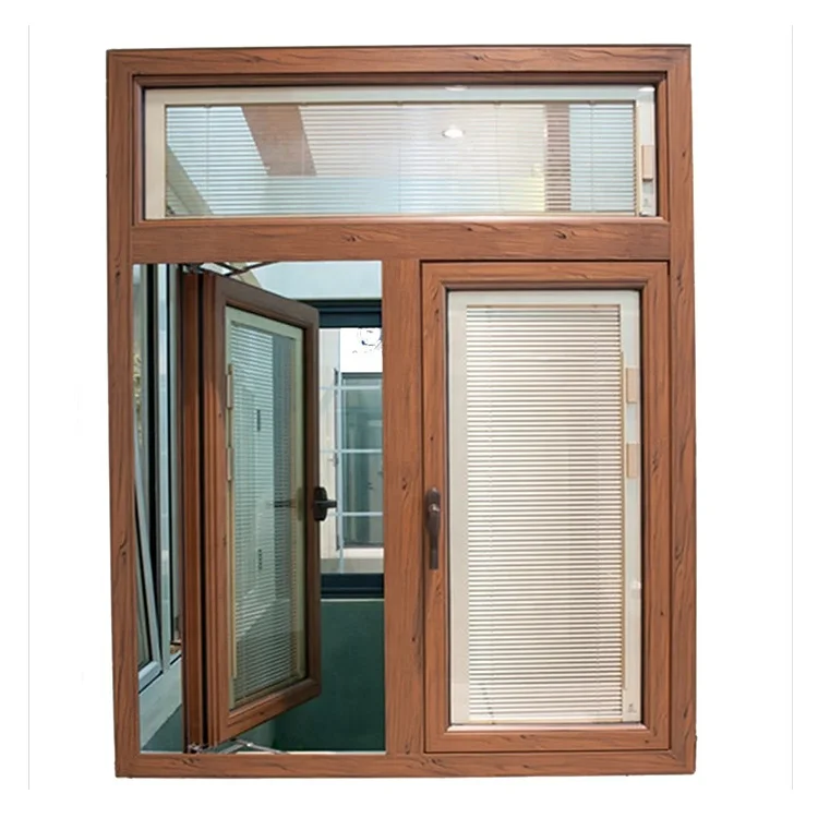 Modern Simple House Window Design Swing Glass Windows For House Impact Resistant French Wooden Casement Window