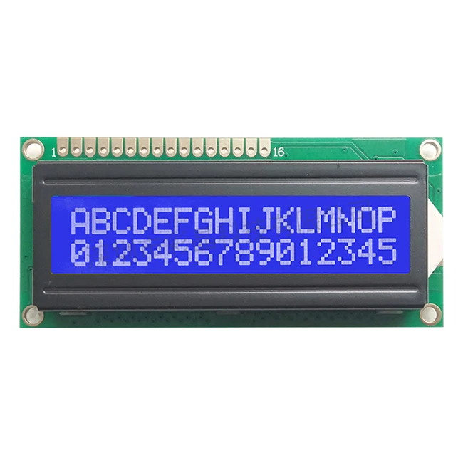 2024 cheap programmable 5V blue white SPI IIC i2c serial port 16x2 1602 character LCM display for handheld meter