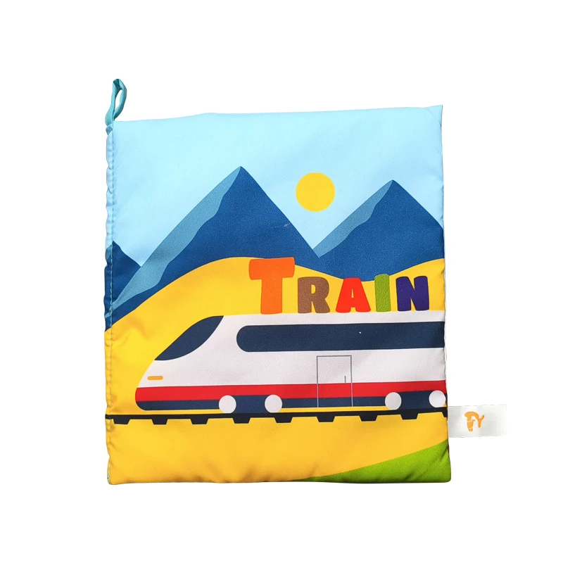 2024 New Arrival Early Education Vehicle Cloth Books for Kids BABY Soft Material Vehicle Cloth Book