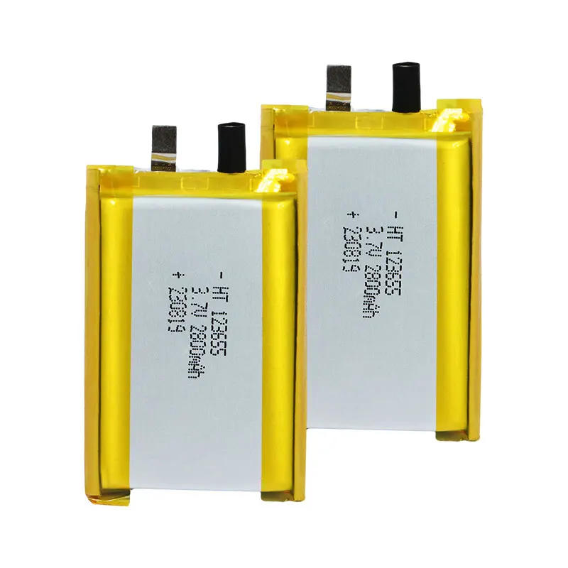 Customized High Quality 123655 3.7V 2800mAh Lithium ion Polymer Battery