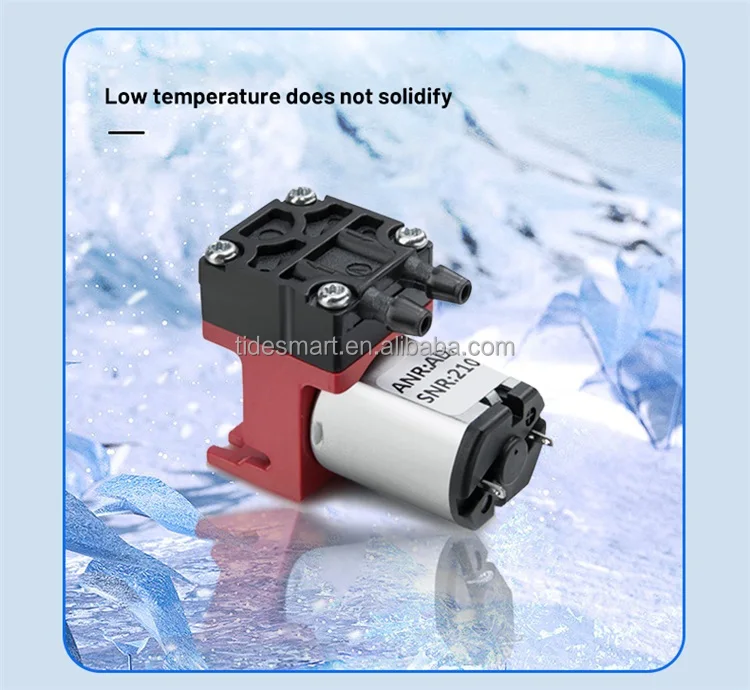 800ml/min Flow 5V DC Small Vacuum Air Pump Silent Brush Motor Lab Micro Diaphragm Pump Sampling Gas Pump