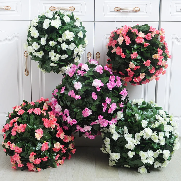 Пластиковые Подвесные Растения разных размеров, искусственные цветы, розы, топиария, травяной шар
