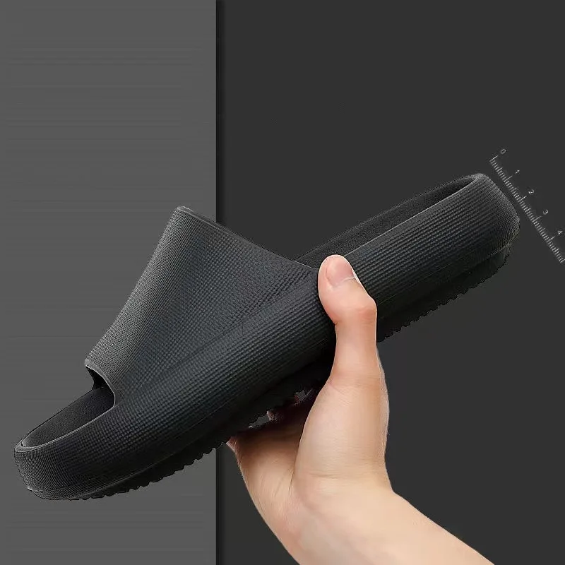 2024 New Product Custom LOGO Beach Non Slip Quick Drying Shower Bathroom Cushioned Thick Sole eva foam slipper Pillow