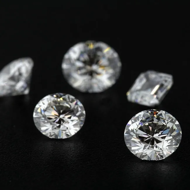 Factory Direct Wholesale Synthetic Diamond Moissanite Round Brilliant Cut GRA Certified D VVS Quality Loose Moissanite Stones
