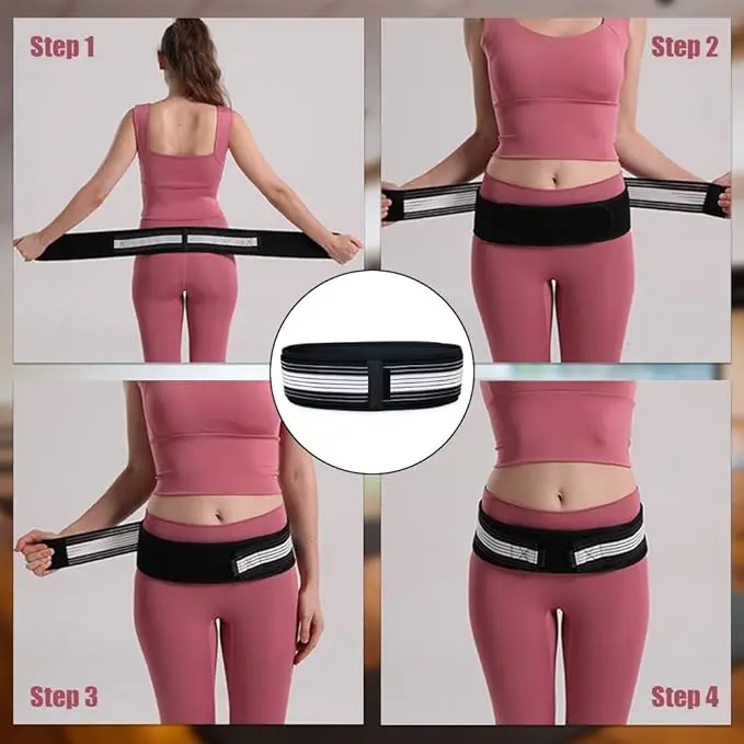 Sacroiliac Si Belt Support for Lower Back Joint Pelvic Hip and Sciatic Pain Maternity Pregnancy Support Belt Nerve Braces Pain