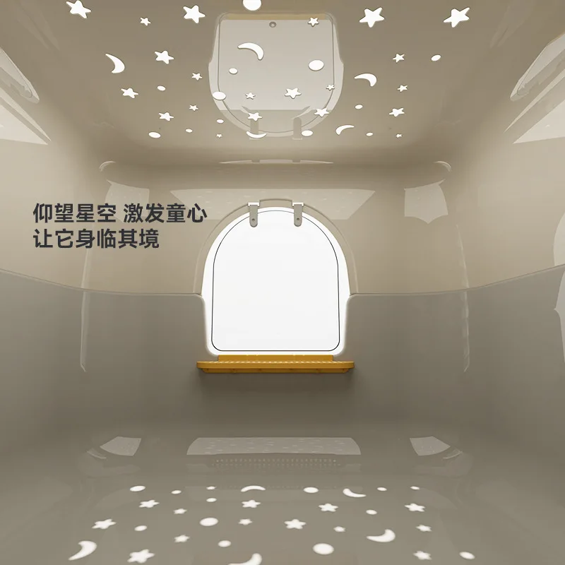 New Design Large Size Cat Litter Box with Door Smell Proof Cat Litter Tray for Large Cats