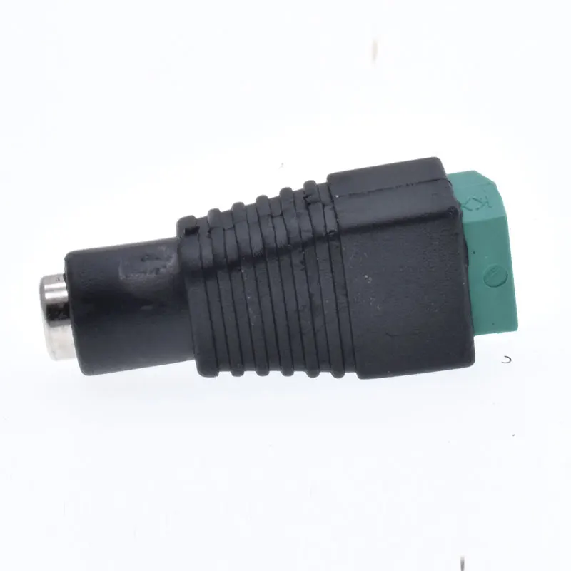 Professional 5.5 X 2.1mm DC Screw Terminal Plug Connector, Barrel 12V DC Power Jack Connector Adapter, 2 Pin Male Plug