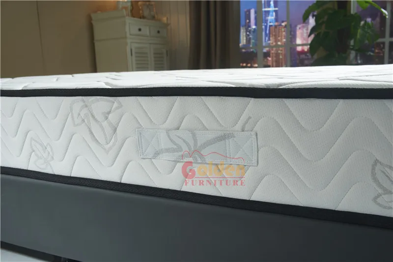 Hypo-allergenic Fireproof UK Bed Mattress King Size Fabric Latex Memory Foam Hotel Roll Up Bonnell Spring Mattress In A Box