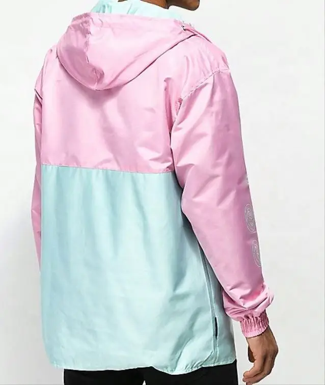
Slim Fit Nylon Pullover Colors Coaches Jackets Manufacturers Unisex Windbreakers Fitted Great Quality Custom 
