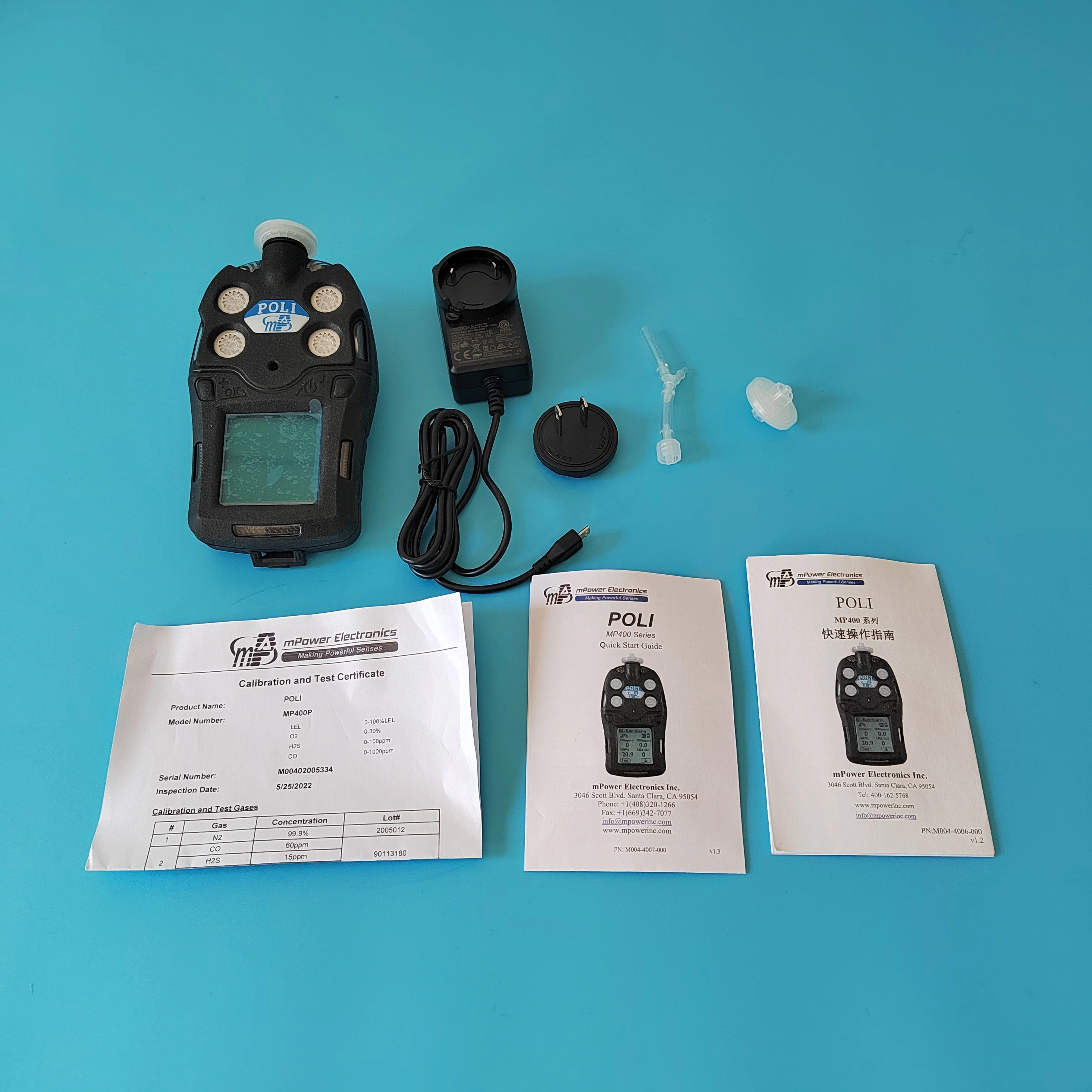 M POWER electronics Multi-Gas Monitors MP400  gas detector Smart sensors carry ID and calibration toxic gas detector