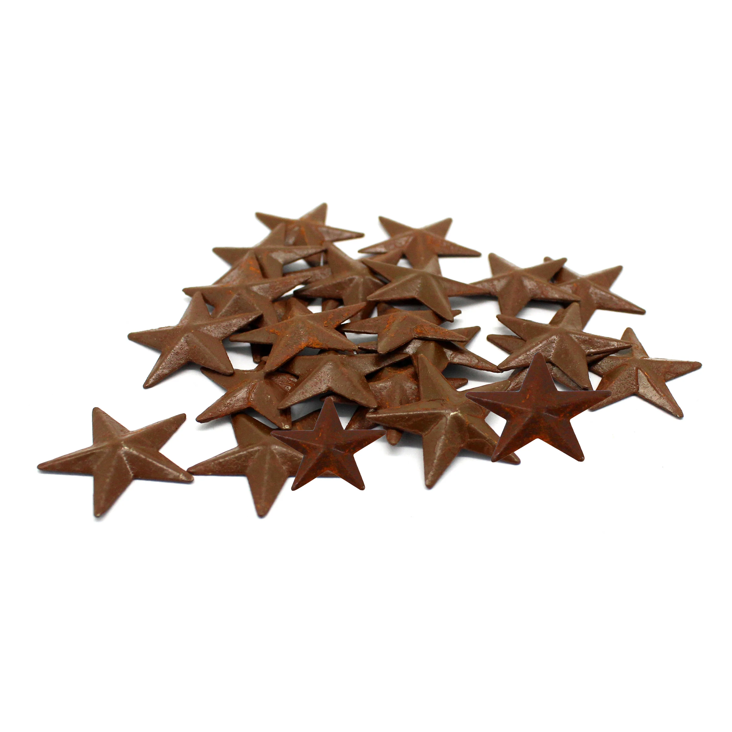 Домашние декоративные примитивы, деревенский кантри, 24 шт. в одном наборе, 1,5 дюйма, ржавый Маленький Металлический Сарай, звезда