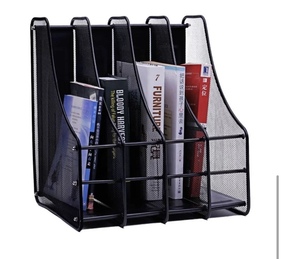 
Office desktop storage supplies metal wire groups of magazine rack information rack bar information box 