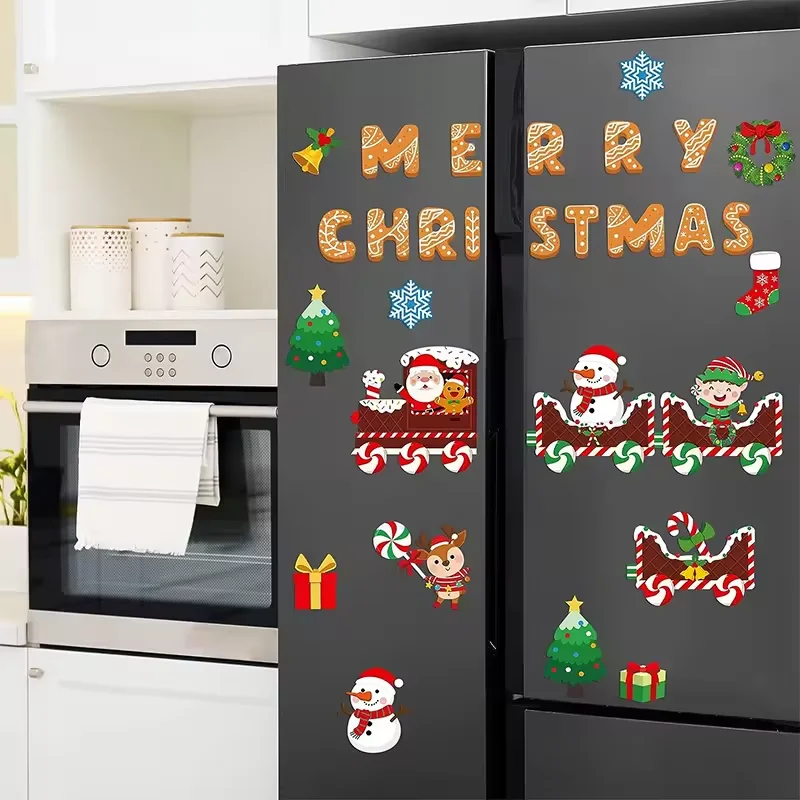 Factory Personalised Made  Refrigerator Magnet Custom Logo  Epoxy Christmas Magnet Stickers