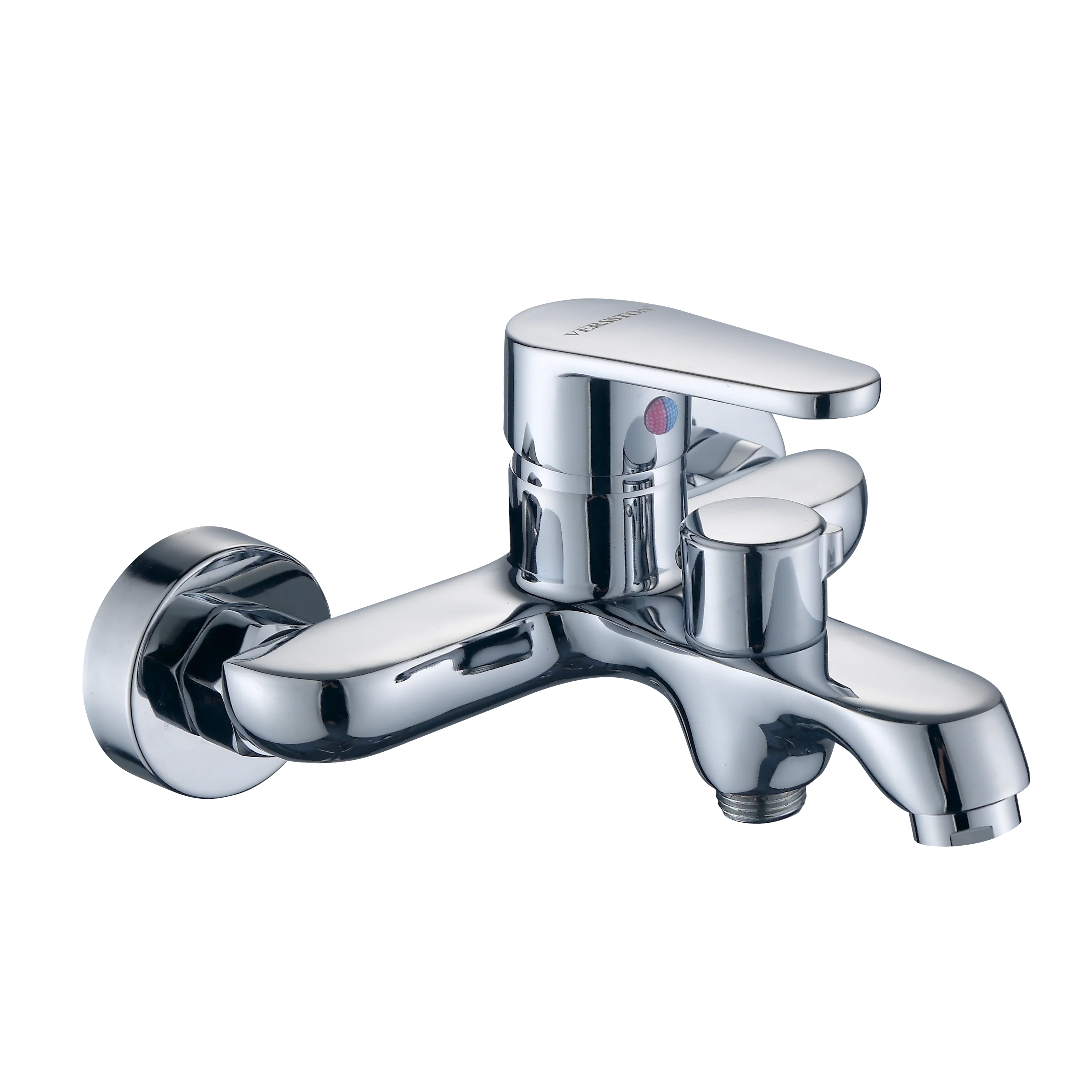 High Quality Chrome Bathroom Waterfall Faucet Brass Shower Mixer Set