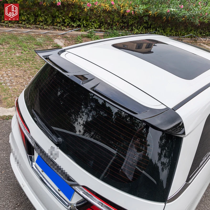  LEYI Углеродные черные автозапчасти ABS автомобильные аксессуары интерьерные декоративные продажи без перфорации спортивные задние крыла Для Одиссея 2015