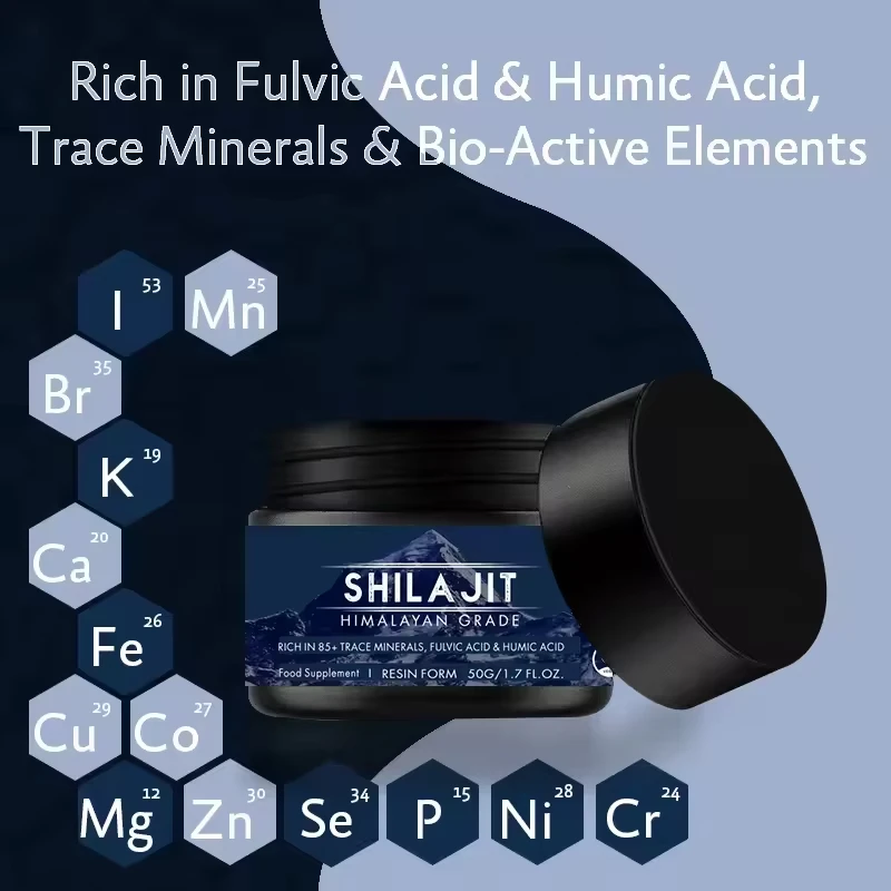 Wholesale Price Shilajit Extract Dry Drops Shilajit Bottles Jar Honey Original Naturel Spoon for Shilajit Himalayan