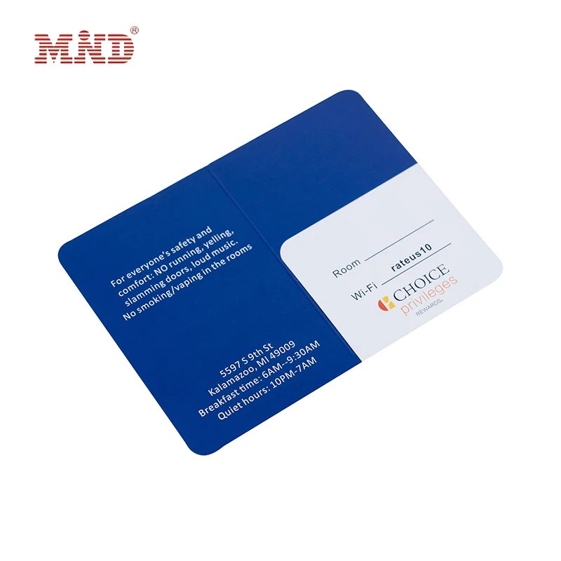 Wholesale Custom Paper Material Hotel Key Card Keycard Envelopes Magnetic Card Holder