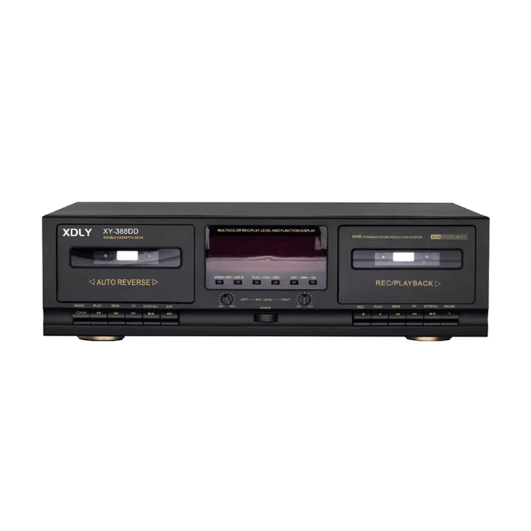 XIDLY - custom dual double cassette deck player and recorder for background music and announcements