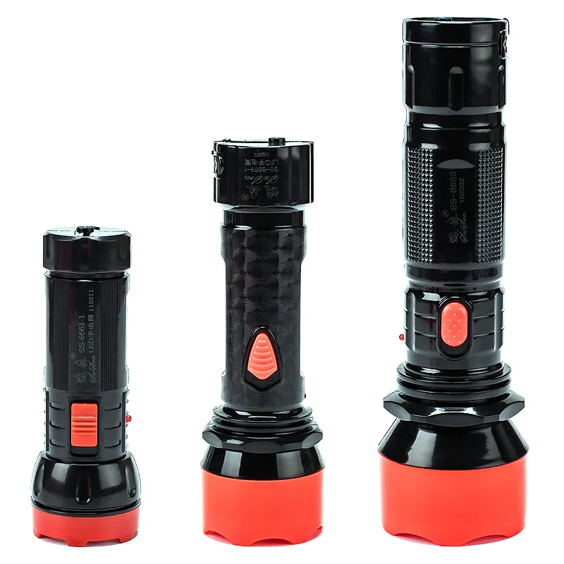 Wholesale Cheap ABS Flashlight Outdoor Emergency Super Bright High Power LED Flashlight