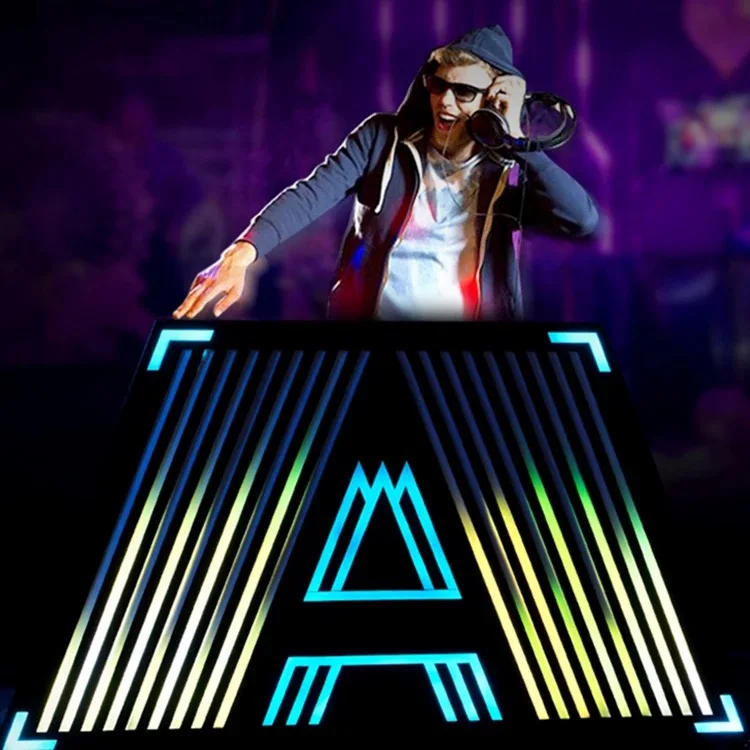 Disco lighting DJ booth Nightclub portable LED DJ booth facade