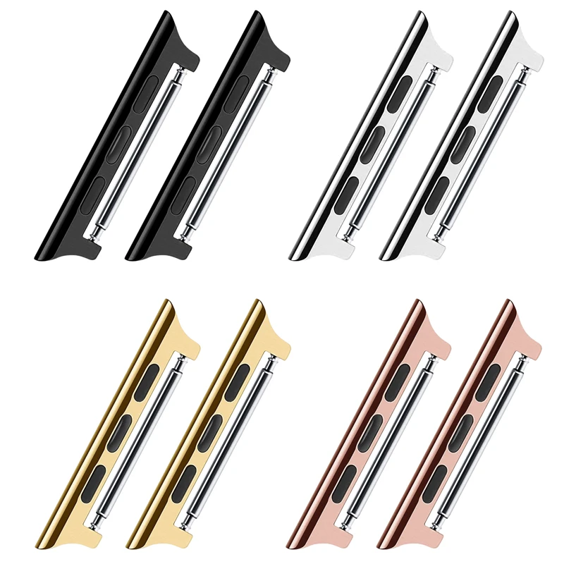 Skylet 316L Stainless Steel Watch Adapter Buckle Watch Band Strap Connector for iWatch 7 6 5 4 SE Band