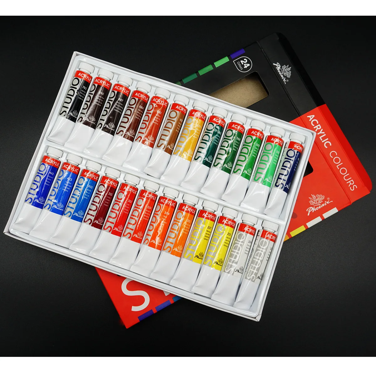 24color wholesale pintura acrilica and artist acrylic paint color set