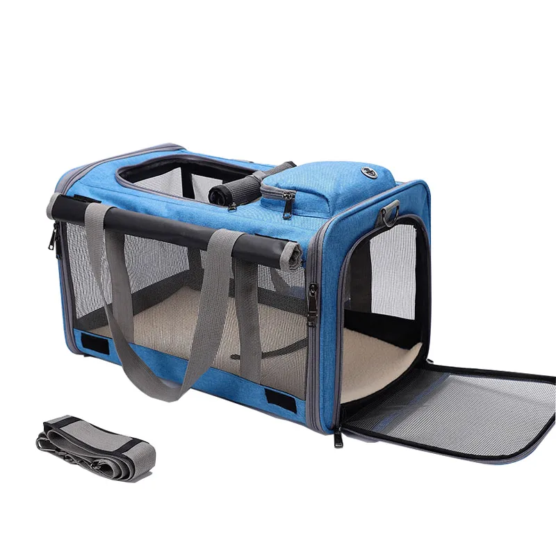 Pet Bag Soft Sided Collapsible Portable Travel Dog Carrier Pet Carrier Travel Bag Breathable