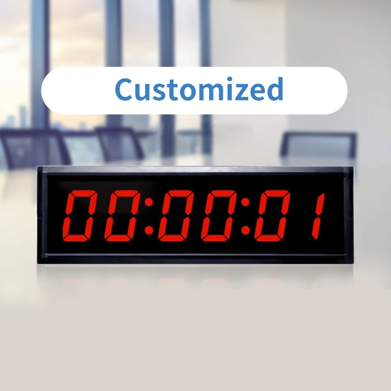 Ganxin High Quality 1.5-10 Inch Customize 4/6 Digital Racing Timer Stopwatch LED Track Field Meeting Timer Clock