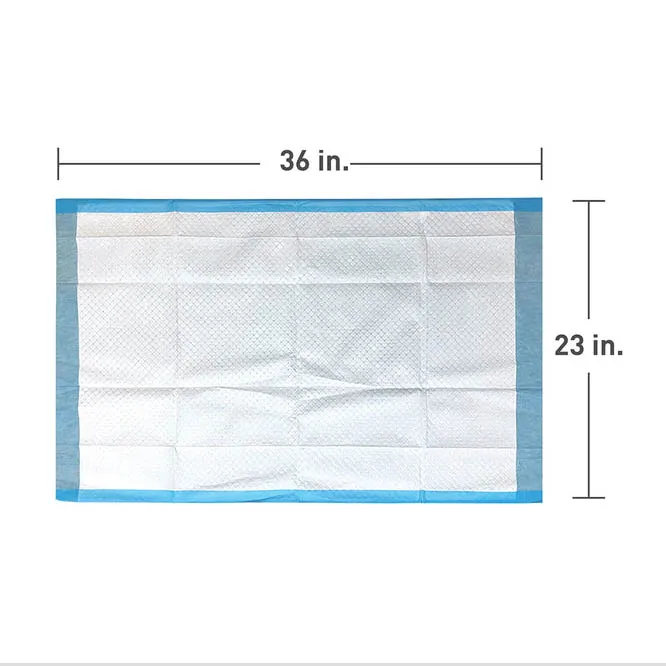 blue 60x90 disposable absorbent hygienic medical fluff patient oem sheet adults nursing incontinence hospital bed pad underpads