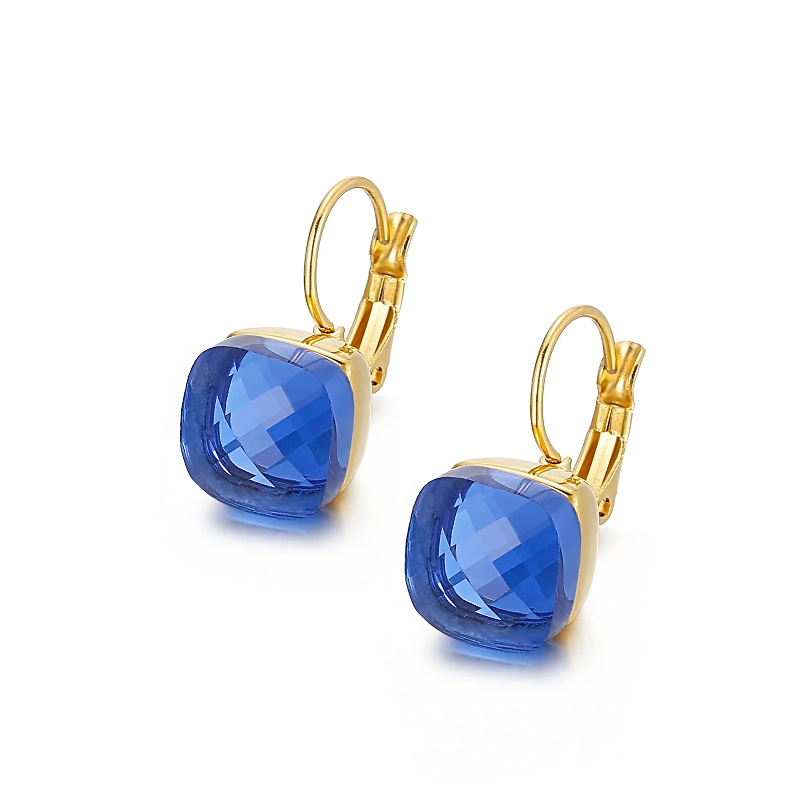 
Beautiful Earrings Inlaid Glass Stainless Steel Stone Earrings Women Party Jewelry 