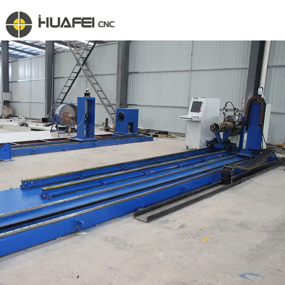 cnc plasma cutter / square round tube pipe steel cnc flame plasma cutting machine