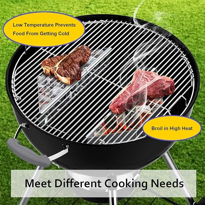 Best Selling Harcoal Basket Set of 2 Charcoal Tray for 22/26' Weber Grills Grill Accessory