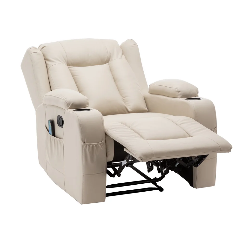 Hot Selling Massage Recliner Chair Wooden Massager Sofa Set American Massage Seat Synthetic Leather Modern Wood Son Lounger